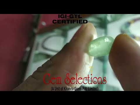 4.56/CT Natural Panna Stone with Govt Lab Certificate (2331)