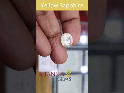 6.65/CT Natural Yellow Sapphire with Govt Lab Certificate-56610
