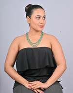 Load image into Gallery viewer, 65.2/GM THREE LAYER EMERALD BEEDS MALA (600)