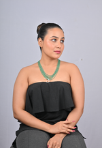 Load image into Gallery viewer, 27.988/GM SIX LAYER EMERALD BEADS MALA (6250)