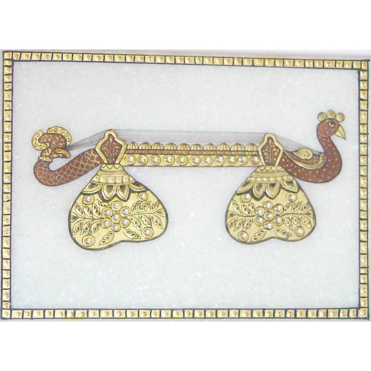 Gold Painted Plates & Tiles