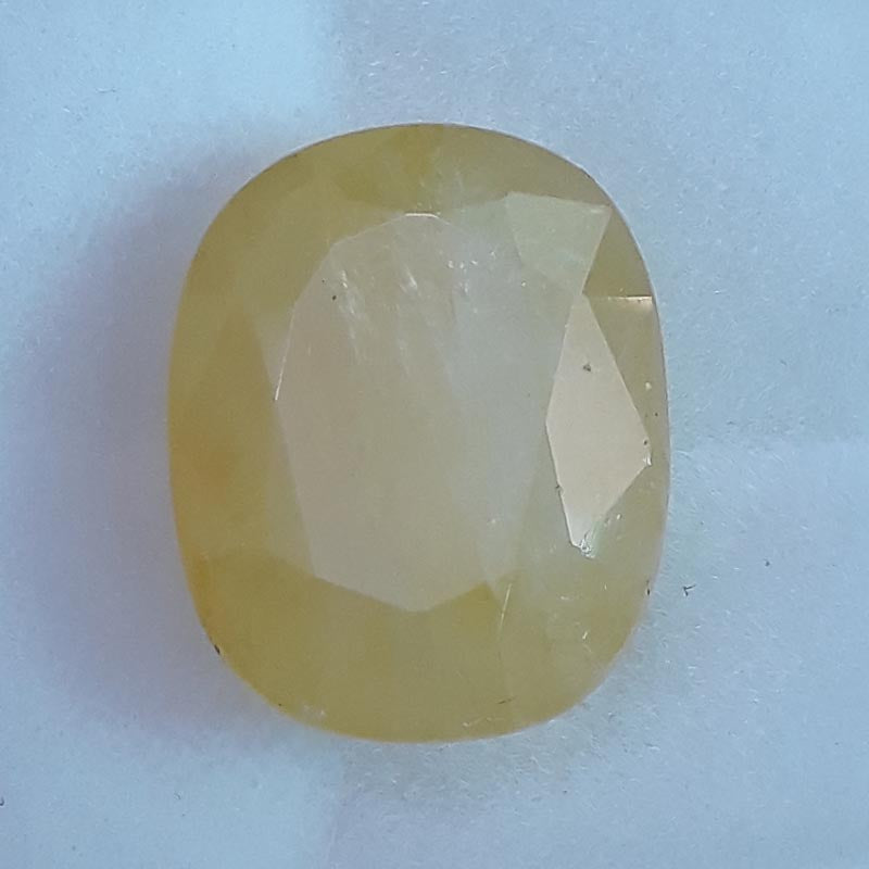 13.42 Ratti Natural yellow sapphire with Govt Lab Certificate-(4551)