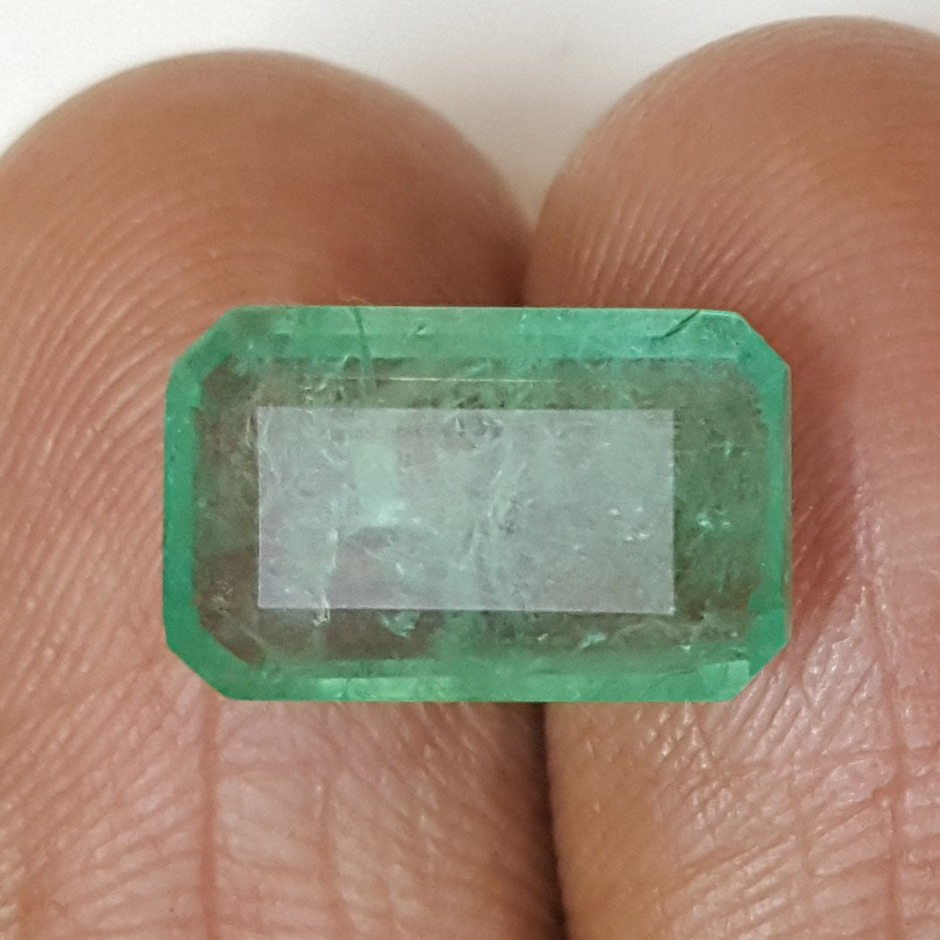4.54/CT Natural Panna Stone With Govt. Lab Certificate (23310)