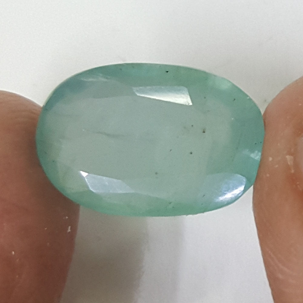 8.10/CT Natural Panna Stone With Govt. Lab Certificate (8991)