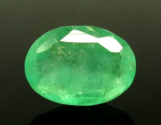 6.80/CT Natural Panna Stone with Govt. Lab Certified-12210