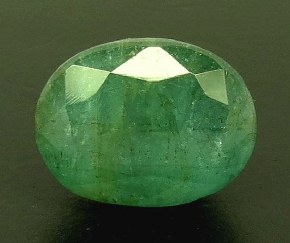 5.44/CT Natural Panna Stone with Govt. Lab Certificate (16650)