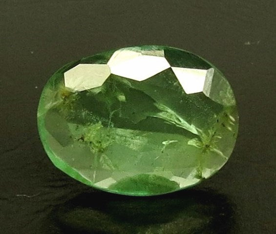 3.91/CT Natural Panna Stone with Govt. Lab Certificate (8991)