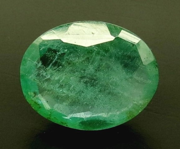 9.05/CT Natural Panna Stone with Govt. Lab Certificate (34410)