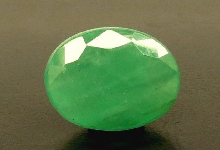 7.53/CT Natural Panna Stone with Govt. Lab Certificate (6771)
