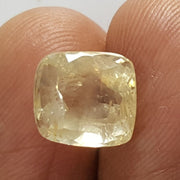 5.63/CT Natural Yellow Sapphire With Govt Lab Certificate-YELSA9U