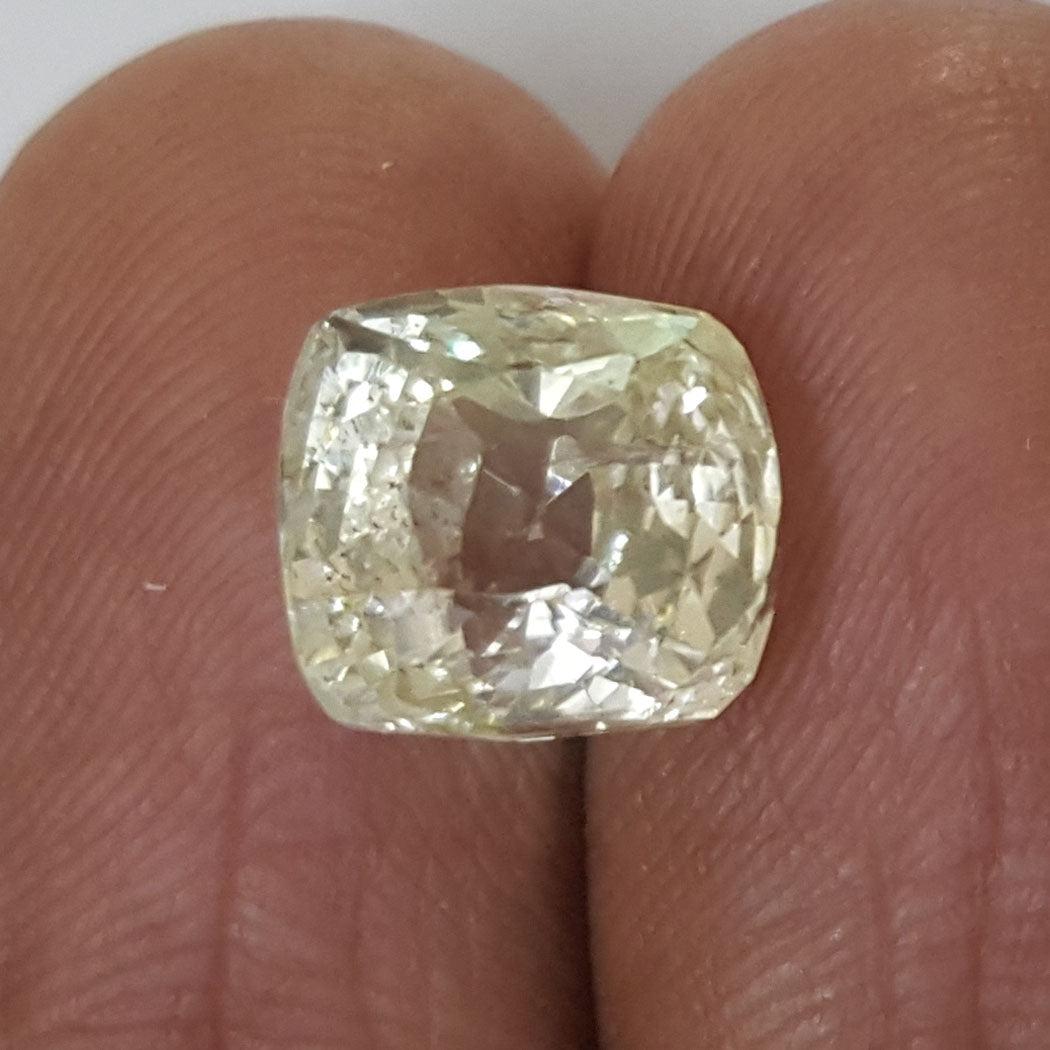 5.76/CT Natural Yellow Sapphire with Govt Lab Certificate-56610