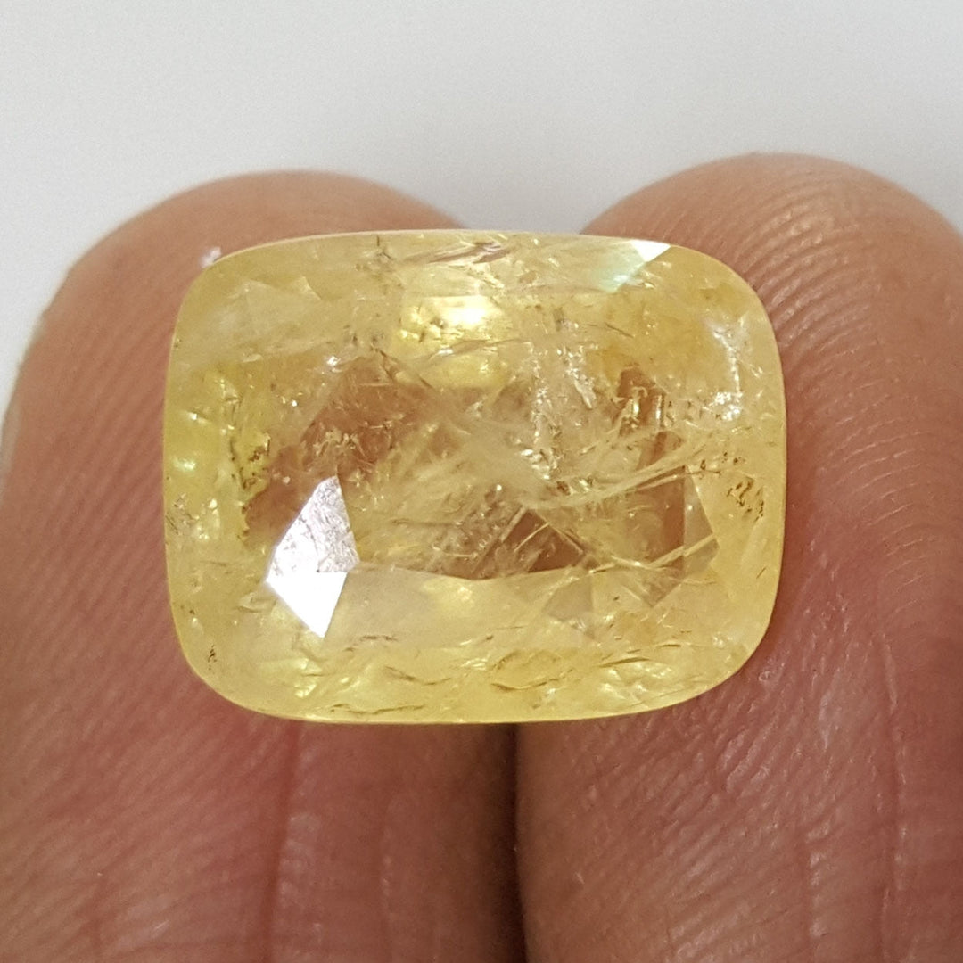 10.60/CT Natural Yellow Sapphire with Govt Lab Certificate-16650