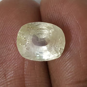 6.75/CT Natural Yellow Sapphire with Govt Lab Certificate-YELSA9U