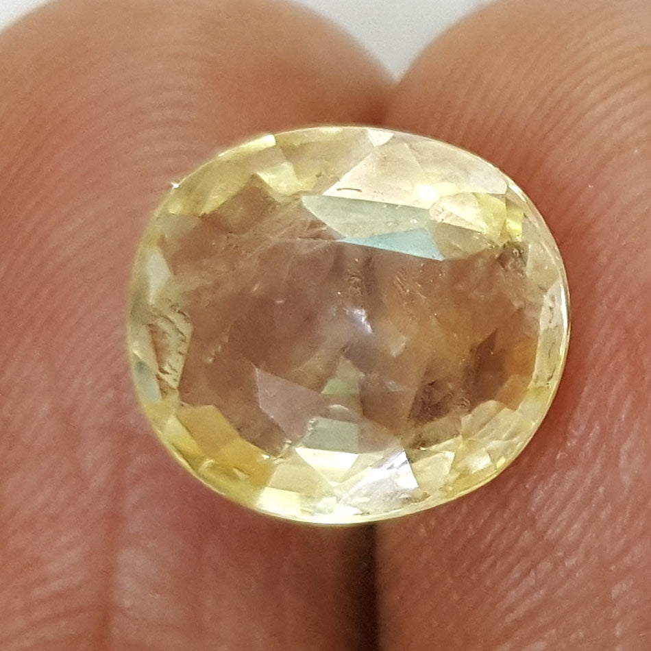 6.09/CT Natural Yellow Sapphire with Govt Lab Certificate-56610