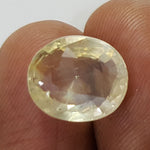 Load image into Gallery viewer, 7.40/CT Natural Yellow Sapphire with Govt Lab Certificate-45510