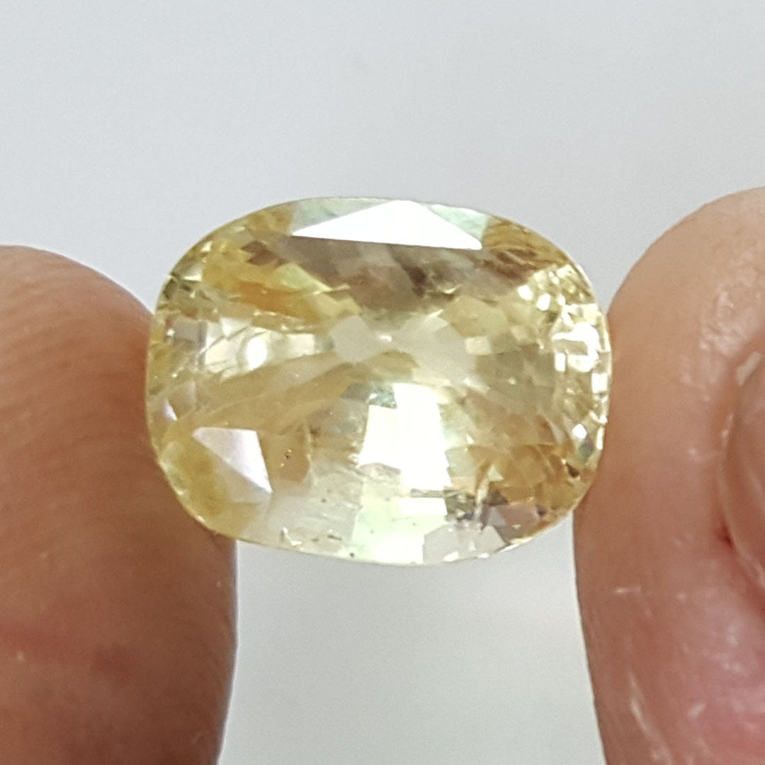 6.49/CT Natural Yellow Sapphire with Govt Lab Certificate-56610