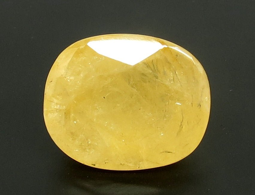 14.69/CT Natural Ceylonese Pukhraj with Govt Lab Certificate-(6771)