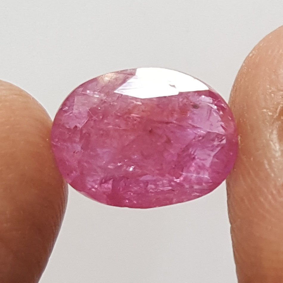 3.79/CT Natural Mozambique Ruby with Govt. Lab Certificate-RUBY9V