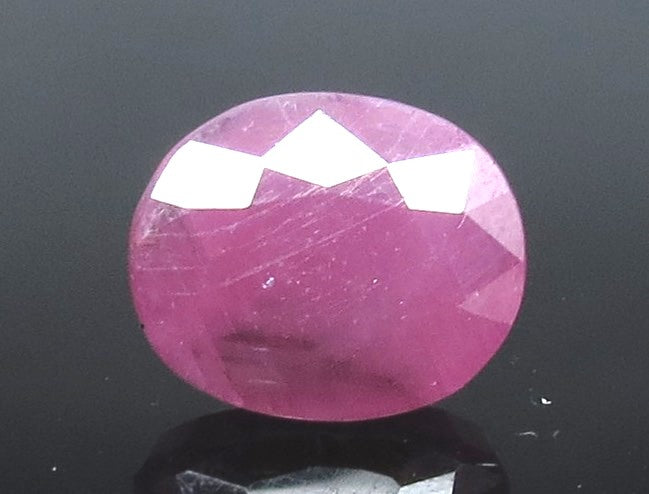 6.52 Ratti Natural New Burma Ruby with Govt. Lab Certificate-(3441)