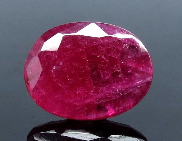 7.58/CT Natural Mozambique Ruby with Govt. Lab Certificate-(RUBY9U)