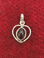 Load image into Gallery viewer, SILVER PENDANT FOR ZODIAC SIGN ARIES AND SCORPIO HEART SHAPE