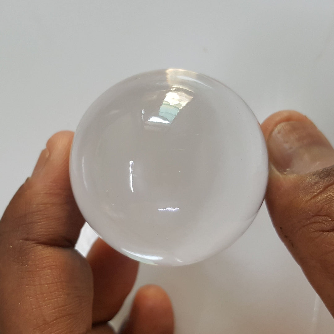 Natural Round Rock Crystal With Govt. Lab Certificate.