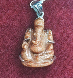 Load image into Gallery viewer, Silver Pendant of Natural Sun Sitara (Ganesha) Stone (S.SITPEN209)