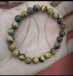 Load image into Gallery viewer, TIGER EYE BRACELET (SMALL BEADS)-900