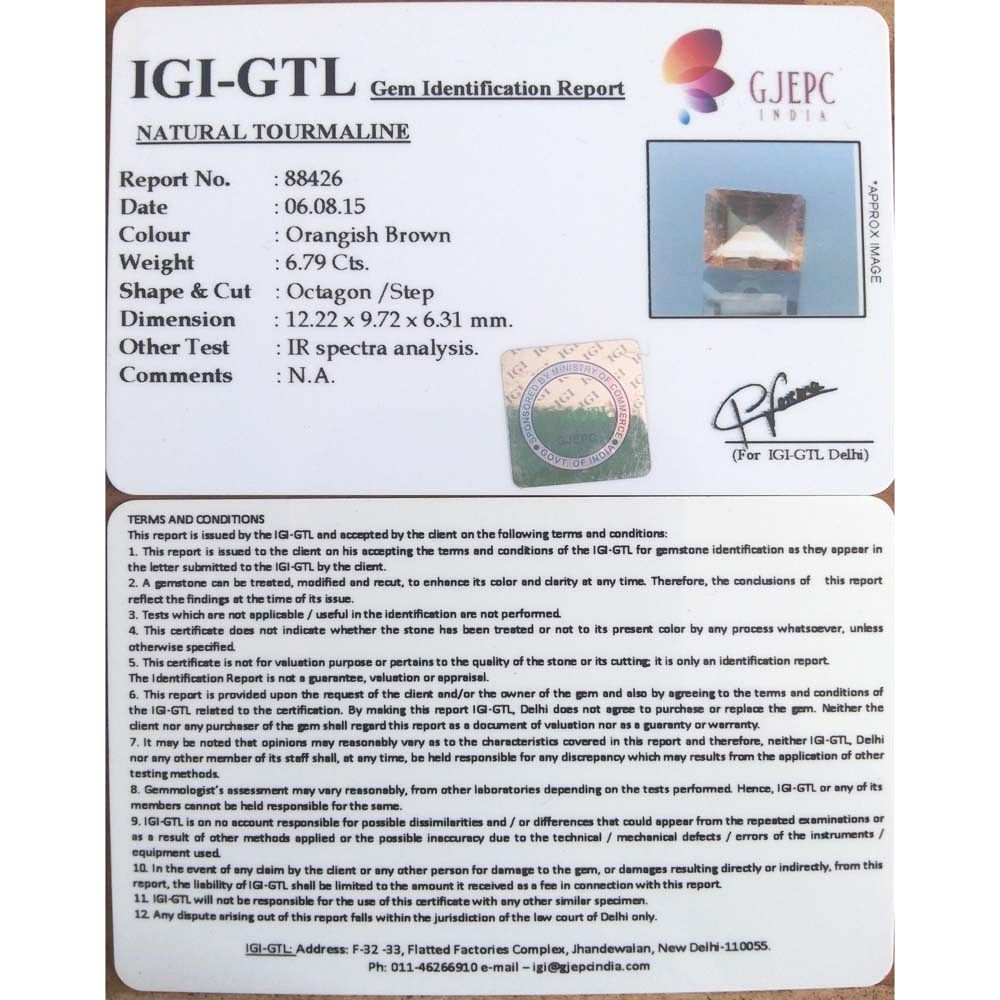 6.79/CT Premium Quality Tourmaline