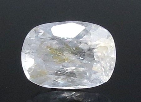 5.37 Ratti Natural White Sapphire with Govt Lab Certificate - (6771)