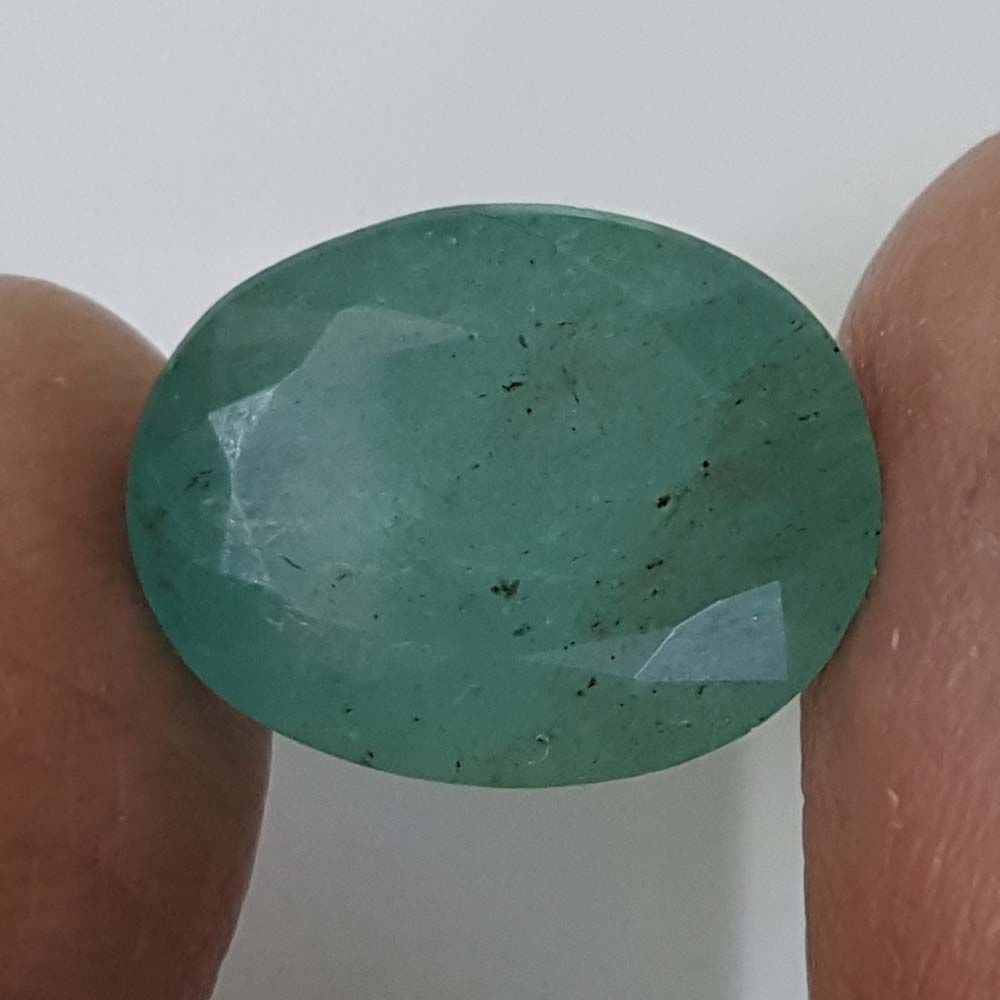 Natural ZAMBIAN Panna Stone With Govt. Lab Certificate (2331) - 8.39 CT.