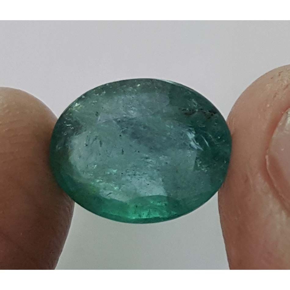 3.39/CT Natural Zambian Panna Stone With Govt. Lab Certificate (6771)